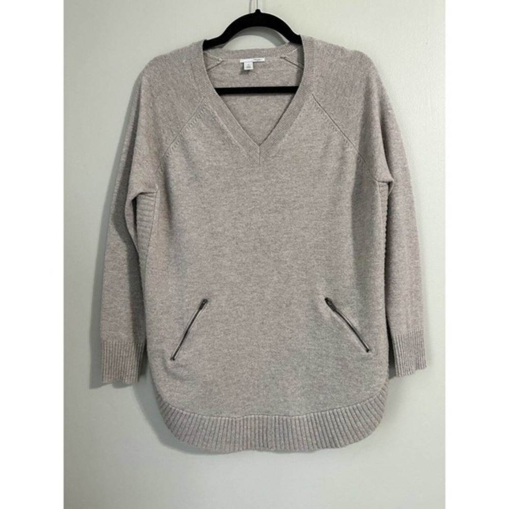 Halogen Women's Wool Cashmere Blend Beige Sweater Size‎ XS casual business work
